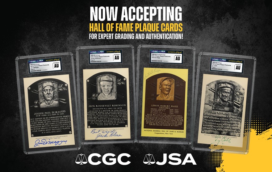 CGC and JSA Now Certifying Hall of Fame Plaque Postcards | CGC